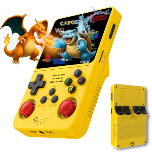 By L.T Console de Jeu Portable +15 000 Jeux-Écran Haute résolution Full HD, mémoire 128 Go Extensible,Licence Linux 2.0,WiFi, Multiplayer + 4 Rear Triggers R1/L1 R2/L2,Prise Jack + Speakers