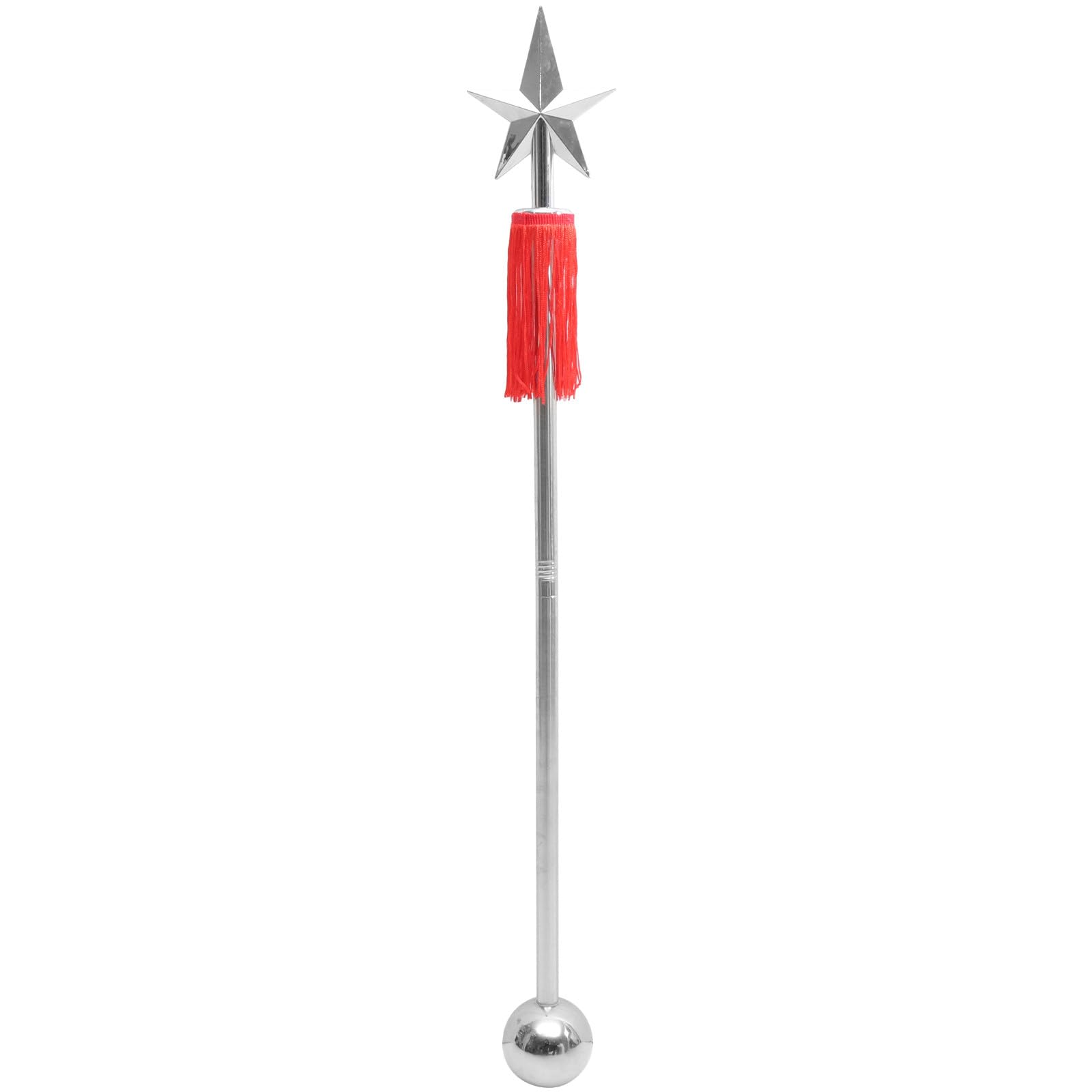 Dirigentenstab aus Edelstahl, 90cm, Silber, für Konzert