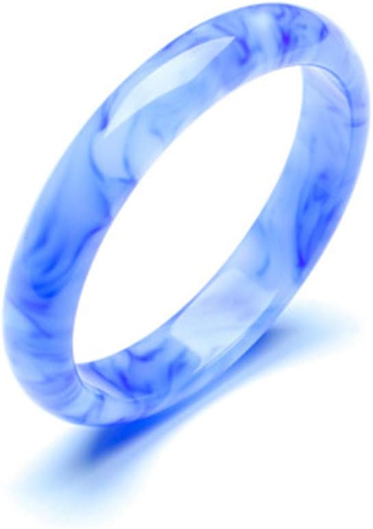 Beautiful Natural Hetian Jade Bracelet - Floating Flower Bangle, Blue and White Auspicious Female Design - Gift