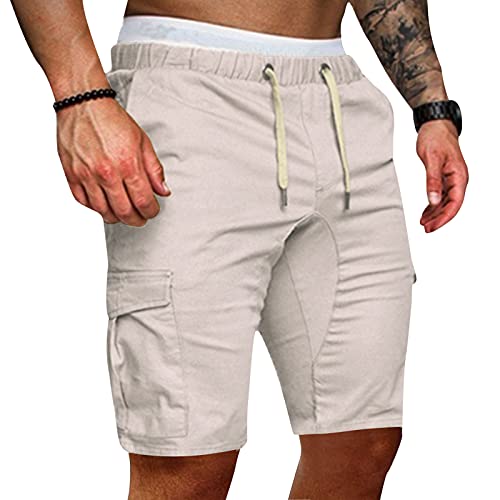L9WEI Cargoshorts voor heren, korte broek, casual shorts, zomer, sportbroek voor vrije tijd, sport, joggen, shorts… - Image 3