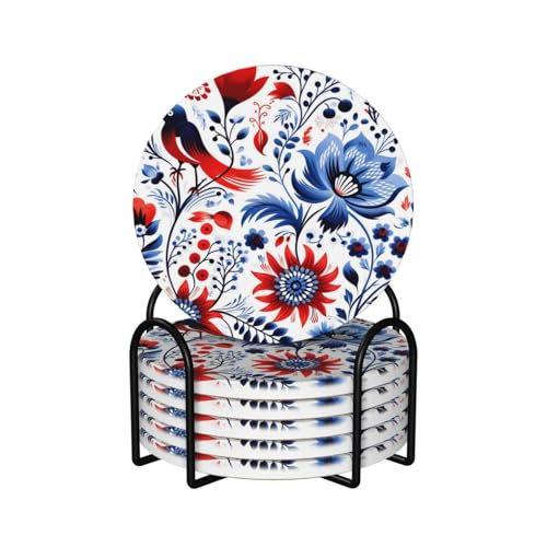 Dessous de verre absorbants en céramique contre rayures et taches de table