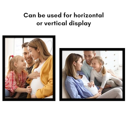 Americanflat 23x29 Poster Frame with Polished Plexiglass - Black Picture Frame - Wide Photo Frames Made of Engineered Wood for Vertical or Horizontal Wall Display - Epic Collection - Black