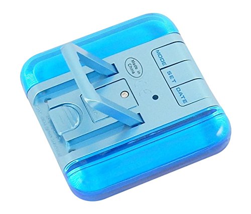 Alarm Clock Wake Up Clock, Small Travel Clock - Aluminum And Acrylic Lcd Digital Alarm Clock Morning Clock - Blue. #TOP1