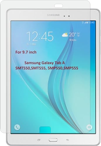 Image of Screenguard For Samsung Galaxy Tab A 9.7 Inch (SMP550,SMP555, SMT550, SMT555), Fiber Tempered Glass Screen Protector, Screen Guard for Samsung Tab A 9.7 inch T555