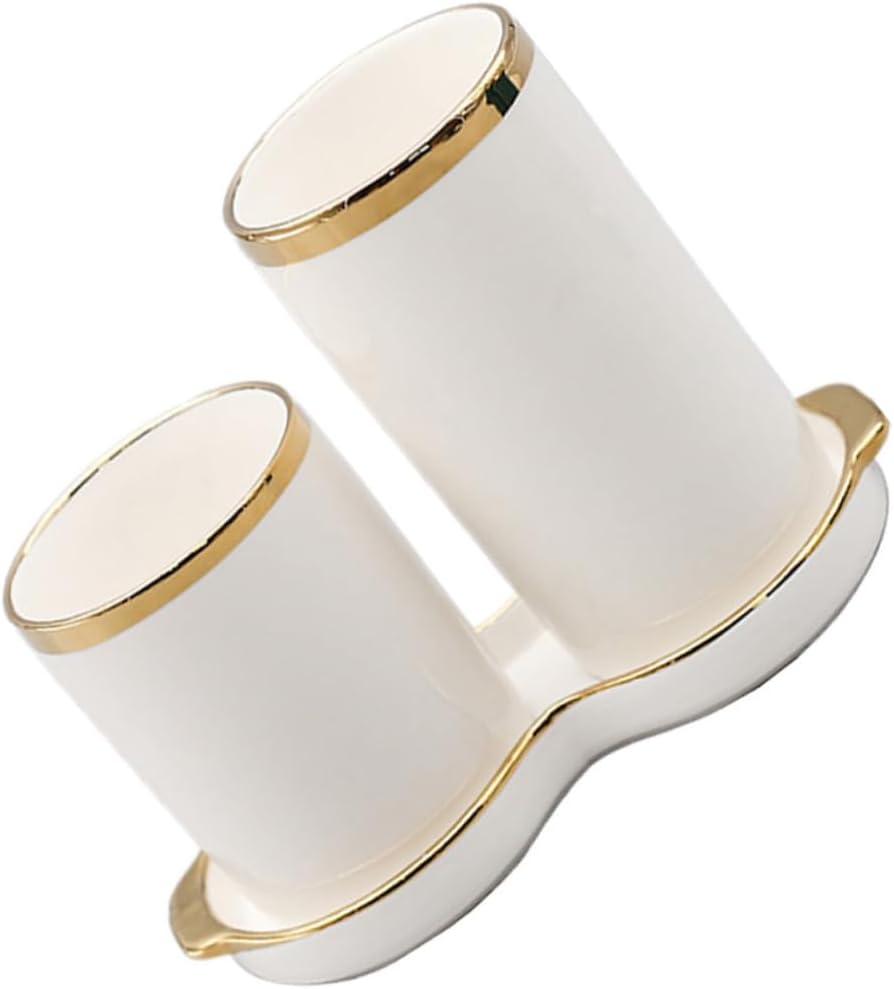 1Set Ceramic Chopstick Holder Draining Rack for Cutlery Storage White Kitchen Organizer with Elegant Design Utensil Rest for Neat Kitchen