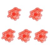 Alasum 500 Piezas rebanadas de Bingo fichas de Bingo de Colores fichas marcadoras de Bingo de Bingo Juegos de Bingo fichas Bingo fichas de conteo de Juegos fichas de póquer PD Rojo