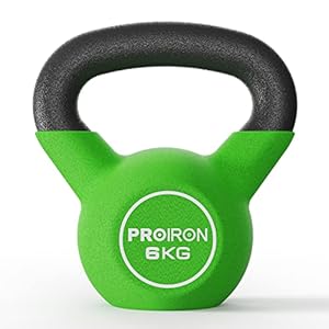 PROIRON Cast Iron/Neoprene Coated kettlebell Weight for Home Gym Fitness & Weight Training (4KG-24KG)