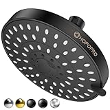 HOPOPRO 5-Mode High Pressure Shower Head - The Washington Post, NBC News, Today TV Show Recommended - High Flow Fixed Showerheads (6 Inch Oil Rubbed Bronze)