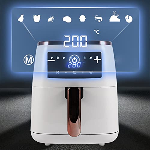 ZXSXDSAX Luchtfriteuses 5.5L Multifunctional Hot Air Fryer Household Electric Oven Fully Automatic Electric Fryer 360° Thermal Cycling - Afbeelding 3