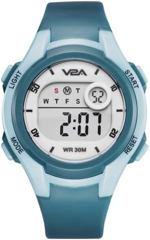 V2A Boys and Girls Kids Watch - Waterproof Watch, Gifts for Boys and Girls Age 5-13 for Multi-Functional 30 M Waterproof Digital Sports Watches for 3 4 5 6 7 Year Old Girls