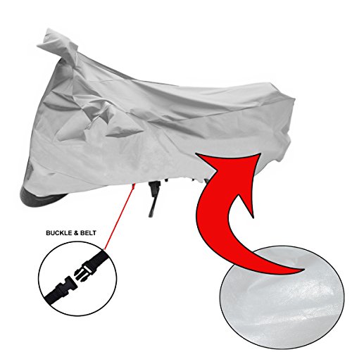 Image of Vocado Silver Bike Body Cover with Mirror Pocket for Yamaha Ray