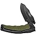 Price comparison product image Camillus CHASSE Folding Knife, 3" / 7.6 cm Carbonitride Titanium AUS-8 Blade, GFN/TPR Handle, Black/Green, 7.5 Inch / 19 cm