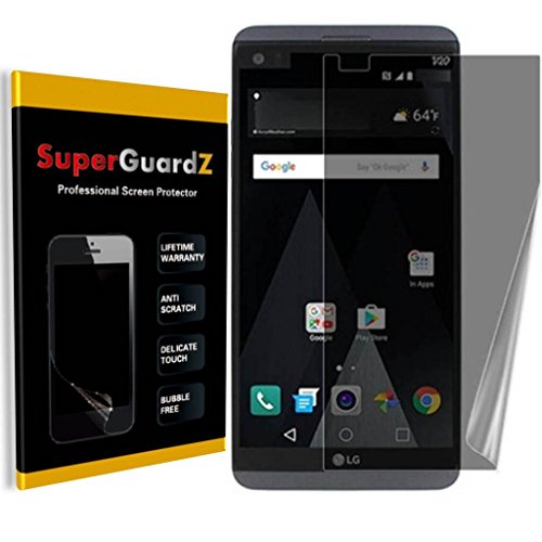for LG V20 - SuperGuardZ Privacy Anti-Spy Screen Protector, Anti-Glare, Anti-Scratch, Anti-Bubble