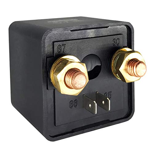 Irhapsody Relay 250A, 12V Continuous Duty Relay, 4 Pin Starter Relay, Spst High Current High Power On/Off Control Relay, Split Charge Relay Switch #TOP1