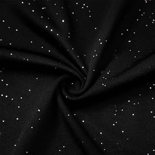 YIzdegg Tops festivos mujer purpurina camisa manga larga fiesta fiesta lentejuelas top casual túnica con purpurina tallas grandes blusas elegante sexy blusa otoño invierno verano camiseta de manga