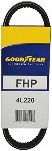 Belt No. 4L220, 22" Outside Length, Section 4L Fractional HP V-Belt, High Traction Rubber
