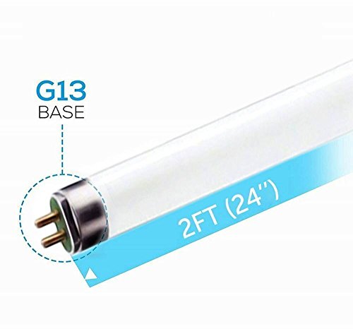 image for Circle (10 Pack) F17T8/841 17W 24 Inch T8 Fluorescent Tube Light Bulb,