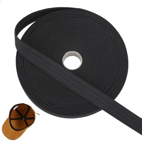 Image of BENECREAT 16.4Yard Golf Hat Sweat Liner with Four Lines of Indentation 1.2inch Hat Liner Tape for Baseball Tennis Hat Sewing