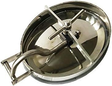 Stainless Steel Oval Manway Tank Door Manhole Cover 433 by 330mm