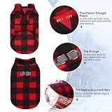 BEAUTYZOO Hundepullover Fleece Weste Hund Kleidung Winter Warme Hundeweste für Kleine Hunde Weicher Fleece Hundejacke mit D-Ring Pullover für Mittel Großen Hund, Weihnachtspullover