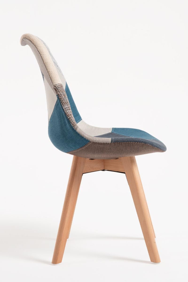 Regalos Miguel - Sillas Comedor - Silla Synk Patchwork - Azul