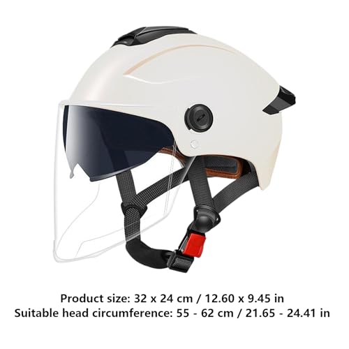 Casco de moto doble visor contra el viento para conducción cómoda en scooter 2