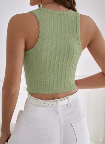 Image of Zilcon Womens Halter Tops Summer Sleeveless Shirts Sexy High Neck Fitted Tops Seamless Basic Ribbed Crop Tank Tops Blouses Fit Cropped Tank Tops