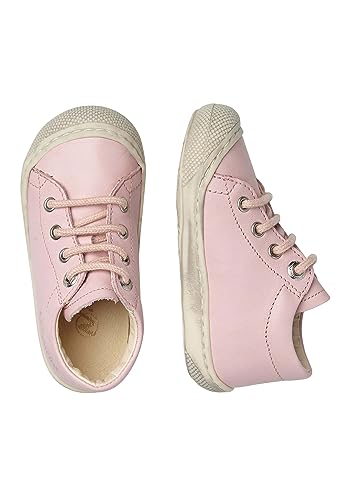 Chaussures premiers pas Naturino en cuir rose premium, pointure 21