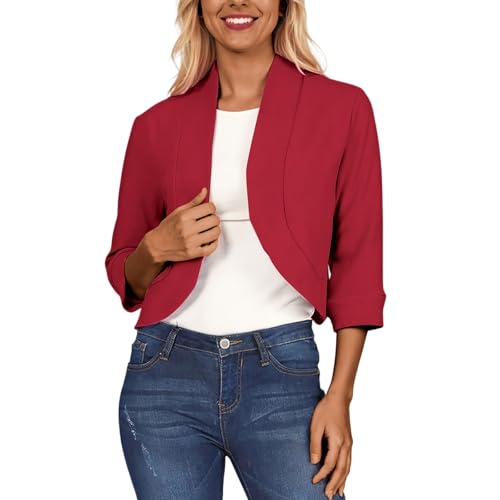Chaqueta entretiempo mujer tipo chaqueta corta informal de cuello alto versátil