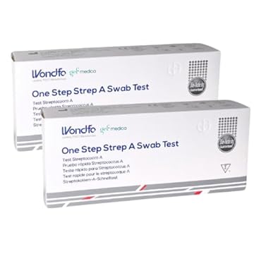 Gef Medica® 2 Test Streptococco A Rapido – Tamponi Faringei 10 min | Per Adulti e Bambini, Kit Completo CE