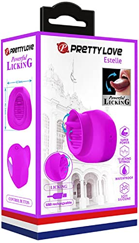 Estimulador de lengua USB color violeta Estelle para bienestar íntimo