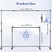 Qoolfoto Adjustable Photo Backdrop Banner Stand, 10 X 8ft Step and Repeat Stand with Telescopic Tube for Trade Show, Photography Back Drop Background Frame for Party, Wedding, Display, Photo Booth