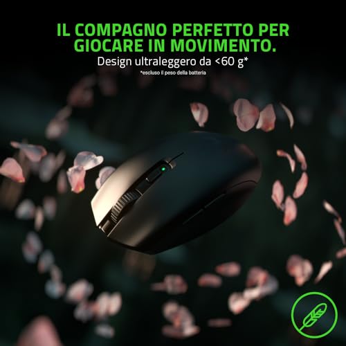 Orochi V2 - Mouse da Gioco Wireless Mobile con Durata Della Batteria Fino a 950 Ore (Design leggero, Bluetooth, Interruttori Meccanici del Mouse di Seconda Generazione) Nero - Mouse gaming - Immagine 1
