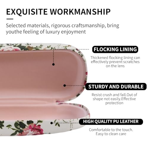 Image of PERFECTSIGHT Hard Shell Eyeglasses Case, Kawaii Protective Glasses Case for Kids, Cute Eyeglass Case for Women Men Girls