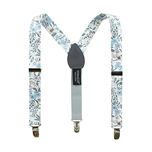 Image of Spring Notion Boys' 4-Piece Floral Suspenders Outfit