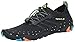 SAGUARO Escarpines Zapatos de Agua Calzado Playa Zapatillas Deportes Acuáticos para Buceo Snorkel Surf Natación Piscina Vela Mares Rocas Río para Hombre Mujer (Negro,42 EU)