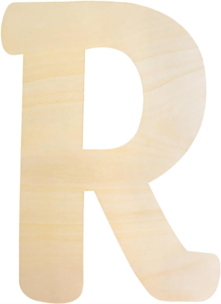 Wooden Letters 12 Inch R