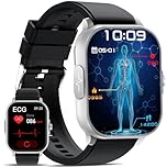 YYKY 2026 New Smart Watch for Men Women with ECG BMI 24H Blood Pressure Bluetooth Calls/Heart rate/Body Temperature - 2.01" HD Health Watch Sleep Monitor/SpO2/Apnea Fitness Smartwatch for iOS Android