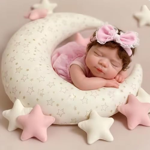 Muñeca bebé de silicona 13 pulgadas con detalles pintados miniatura 1