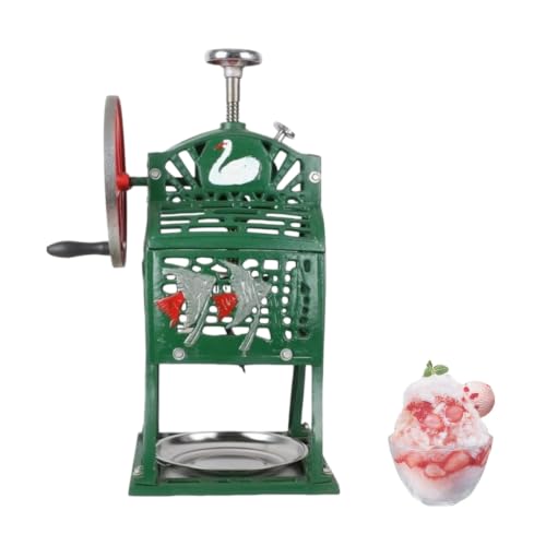 Broyeur de glaçons vintage en fonte d'art, machine à glace pilée manuelle haut de gamme