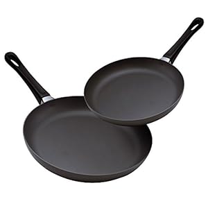 Scanpan Classic 2 Piece Fry Pan Set, Black