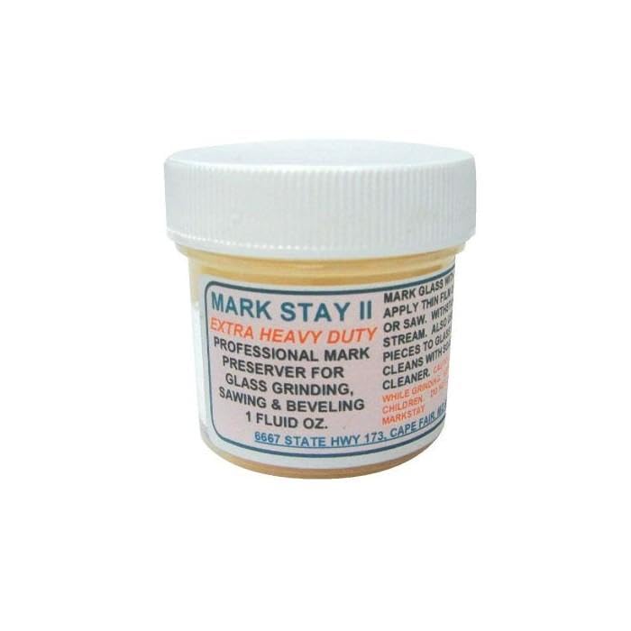 Mark Stay II, Pattern Line Preserver for Glass Grinding, Sawing, & Beveling 1oz.