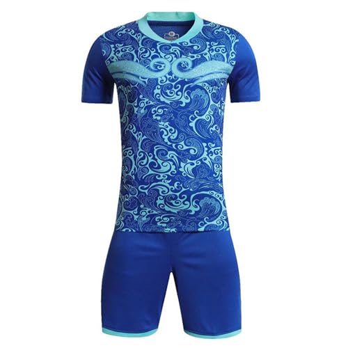 Kids Quickdrying Tracksuit Short Sleeve Stylish Printed Tshirt And Shorts Set For Football Basketball