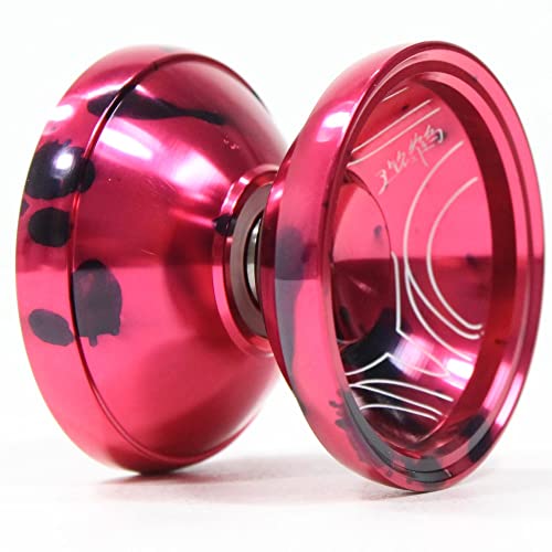 Yoyoformula J2 Yo-Yo - Mono-Metal Wide YoYo with Bi-Metal Look (Pink)