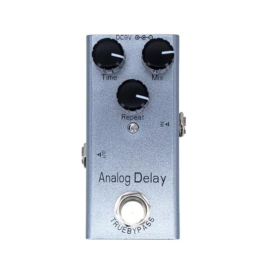 GNAFETS Analog Delay Guitar Effects Pedal inspired by MXR Carbon Copy with USB 9V Power Cable