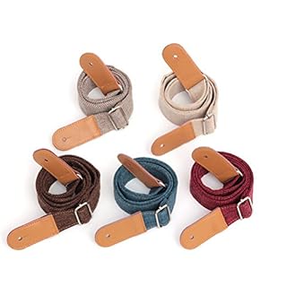 ROSENICE Sangle pour ukulélé en coton et lin – Bracelet en cuir véritable - Les Beatles, Paul McCartney, John Lennon, RIngo Starr, George Harrison ROSENICE Sangle pour ukulélé en coton et lin - Bracelet en cuir véritable – Image 6
