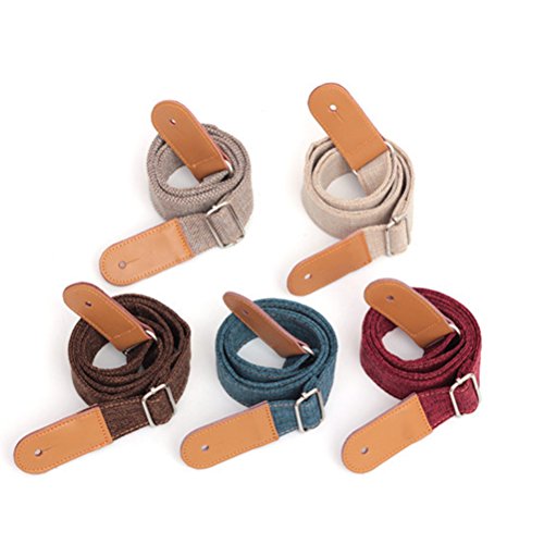 ROSENICE Sangle pour ukulélé en coton et lin – Bracelet en cuir véritable - Les Beatles, Paul McCartney, John Lennon, RIngo Starr, George Harrison ROSENICE Sangle pour ukulélé en coton et lin - Bracelet en cuir véritable – Image 7