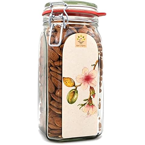 Bio-Mandeln 800g im Glas - Spanische Süßmandel "Guara" aus transparentem Ökolandbau Cover