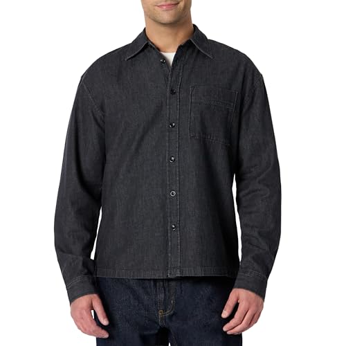 CHAMBRAY EFFETTO DENIM: cotone leggero e traspirante per comfort e lunga durata.