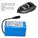 Oreilet RC Nesting Boat Battery, 12000mAh 7.4V Large Capacity Rechargeable Stable High Speed Speedboat Lithium Battery for RC Fishing Bait Boat